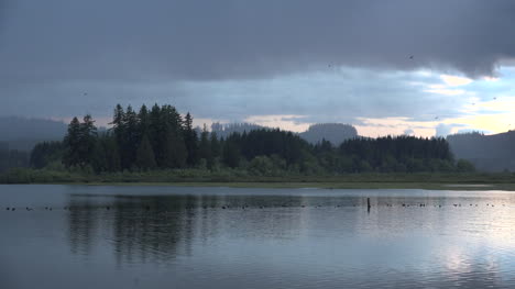 Washington-Silver-Lake-In-Late-Evening