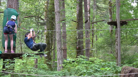 Washington-Man-On-Zip-Line