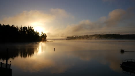 Washington-Sonnenaufgang-Auf-Silver-Lake