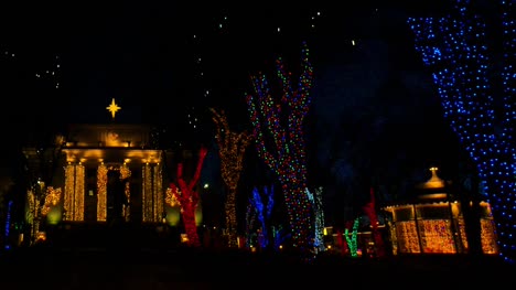 Arizona-Christmas-Lights-And-Courthouse-Pan-Left