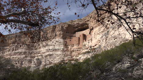 Arizona-Montezuma-Castle-With-Leaf-Frame