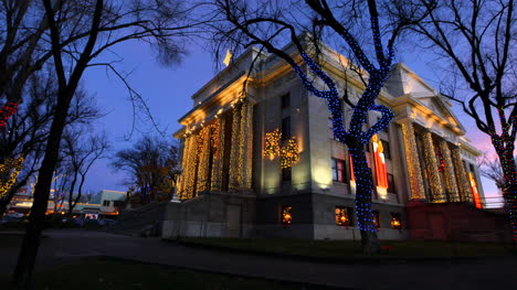 Arizona-Prescott-Weihnachtsgerichtsgebäude-Aussicht