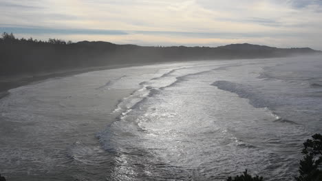 Oregon-Backlit-View-Of-Waves-Along-The-Oregon-Coast