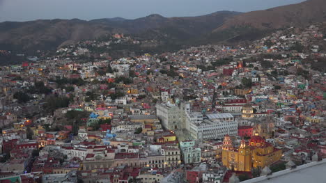 Mexico-Guanajuato-At-Dusk-With-Lights