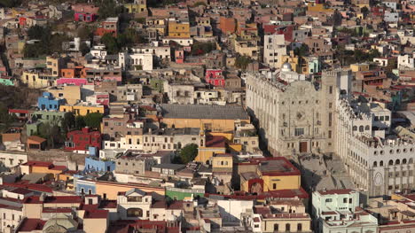 Mexico-Guanajuato-City-View-With-University-Steps