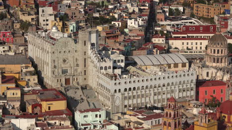 Mexiko-Guanajuato-Blick-Mit-Vielen-Gebäuden