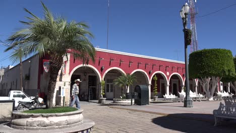 Mexico-San-Julian-Man-Walks-By-Arches