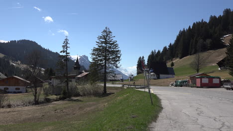 Switzerland-Scene-Of-Road-With-Bicycle-Near-The-Col-Des-Mosses