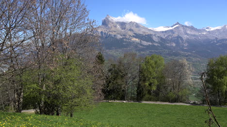 France-Alpine-Ridge-Aravis-Range-In-Spring