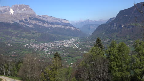 Frankreich-Arve-Tal-Nähert-Sich-Dem-Mont-Blanc