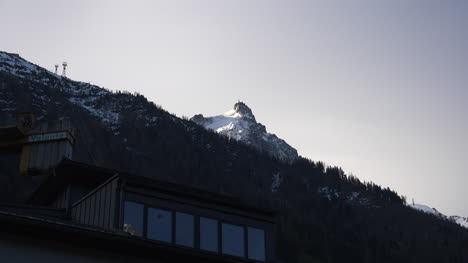 Frankreich-Mont-Blanc-Höhe-Zoom-In