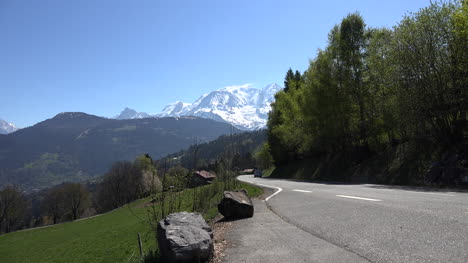 Frankreich-Mont-Blanc-Verkehr-Zoomen