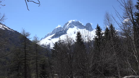 Francia-Mont-Blanc-Vista-Con-árboles-Acercar