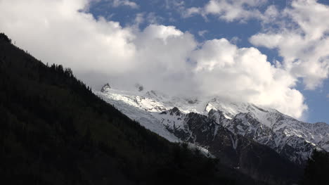 Francia-Mont-Blanc-Con-Lapso-De-Tiempo-De-Las-Nubes