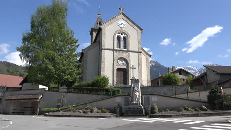 France-Revel-Belledonne-Church-And-Wwi-Statue