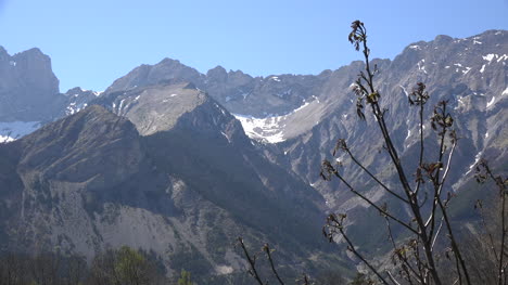 France-Cirque-On-Ridge-With-Plant-In-Foreground