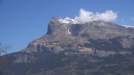 Frankreich-Wolke-über-Aravis-Range-In-Der-Nähe-Von-Mont-Blanc-Zeitraffer