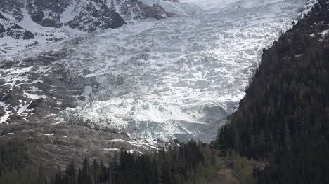 Frankreich-Les-Bossons-Gletscherschnauze-In-Der-Sonne