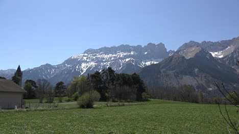 Francia-Vista-De-La-Cresta-Alpina-Cerca-De-La-Brecha-Acercar