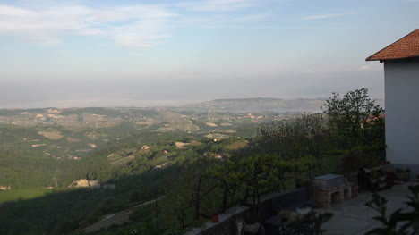 Italy-House-And-View-Of-Misty-Hills