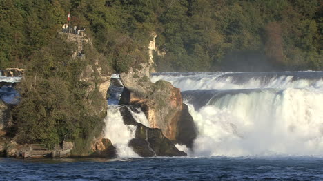 Switzerland-Rhine-Falls-with-rocks