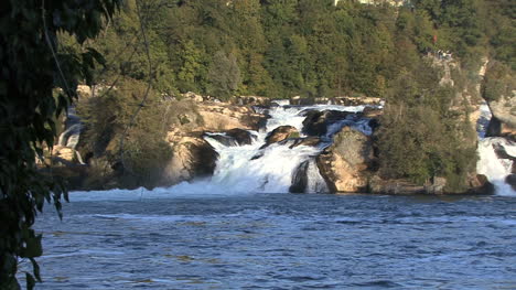 Switzerland-Rhine-Falls-evening-lights