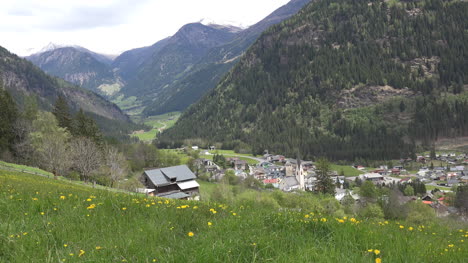 Austria-church-in-mountain-valley-village