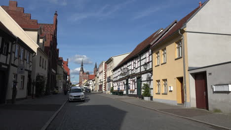 Germany-Tangermunde-street-with-car