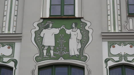 Deutschland-Wismar-Gemälde-Von-Paartanzen