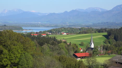 Germany-church-tower-and-Chiemsee