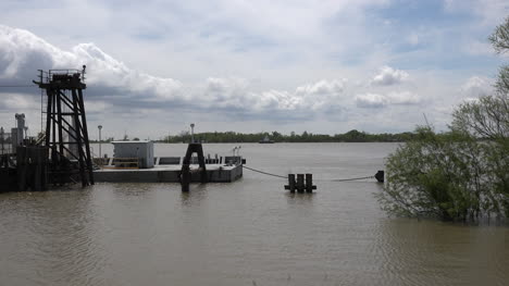 Luisiana-Mississippi-Río-Ferry-Aterrizaje