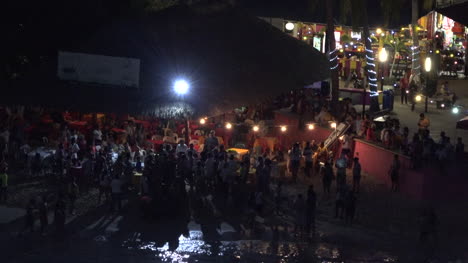 Mexiko-Huatulco-Lichter-In-Der-Nacht