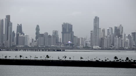 Panamá-Vista-Del-Horizonte-De-La-Ciudad-De-Panamá