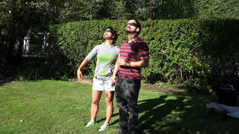 Solar-eclipse-entertains-couple