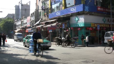 Concurrida-Calle-De-Guangzhou