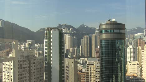Hongkong-Gebäude-Aus-Dem-Fenster