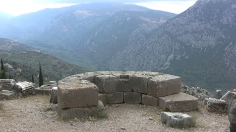 Griechische-Antike-Ansicht-Von-Delphi