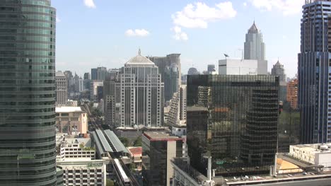 Bangkok-skyscrapers-&-railroad