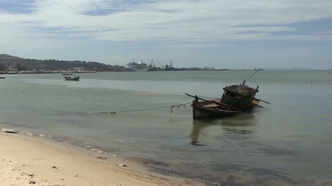 Kambodscha-Fischerboot