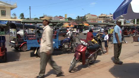 Camboya-Moto-Estacionada