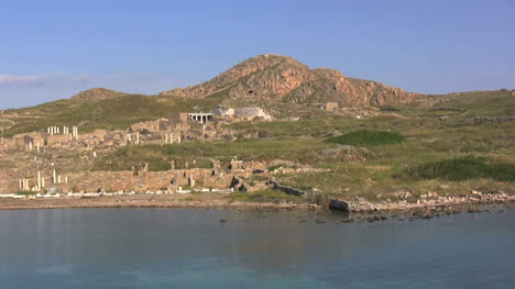 Delos-from-the-water-of-the-Aegean