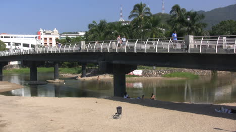 Mexico-pedestrian-bridge-at-Puerto-Vallarta