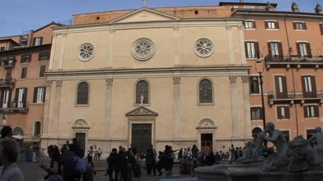 Rom-Kirche-An-Der-Piazza-Navona