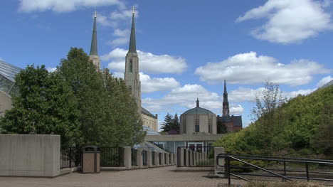 Church-steeples-in-Fort-Wayne-Indiana
