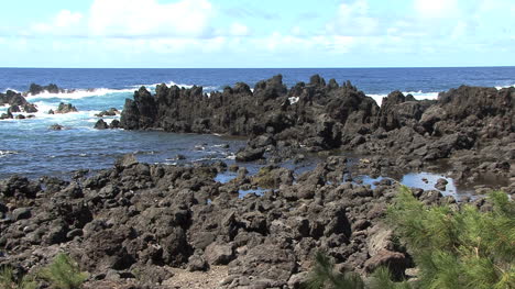 Hawaii-Rocas-De-Lava-Irregulares-En-Laupahoehoe