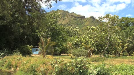 Moorea-house-and-mountain