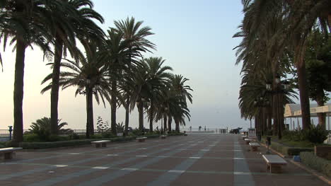 Spanien-Andalusien-Nerja-Palmengesäumte-Esplanade