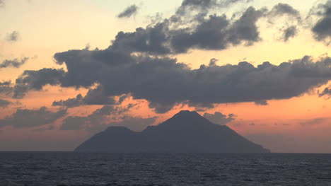 Saba-Sonnenuntergang-Wolken
