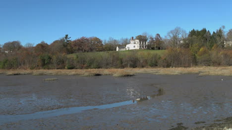 Maine-Wiscasset-mudflat-and-Castle-Tucker-sx