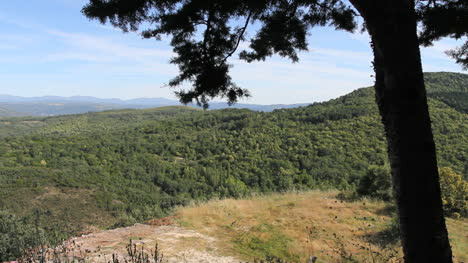 Spanien-Salamanca-Sierra-De-Frankreich-Bewaldete-Hügel